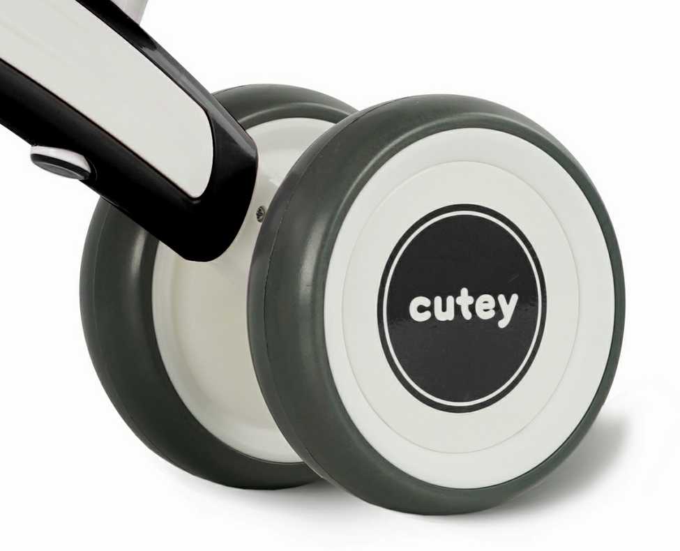 Qplay Važiuoklė Cutey Retro Juodas