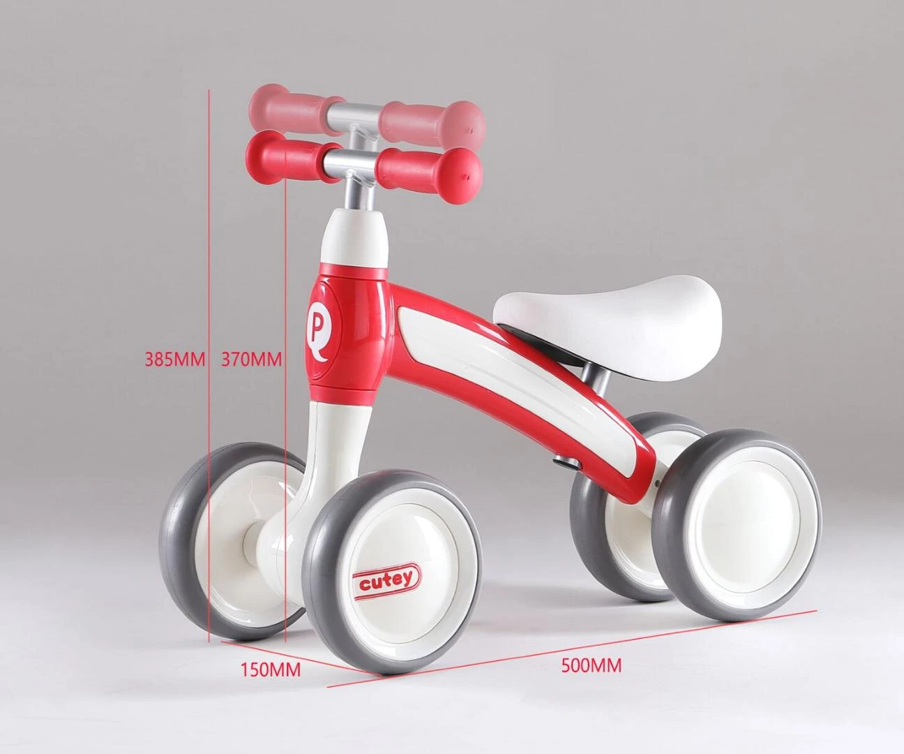 MILLY MALLY 3861 Qplay Transporto priemonė Cutey raudona