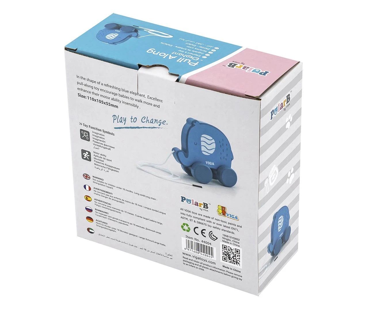 Viga Toys Medinis dramblys Viga - PolarB