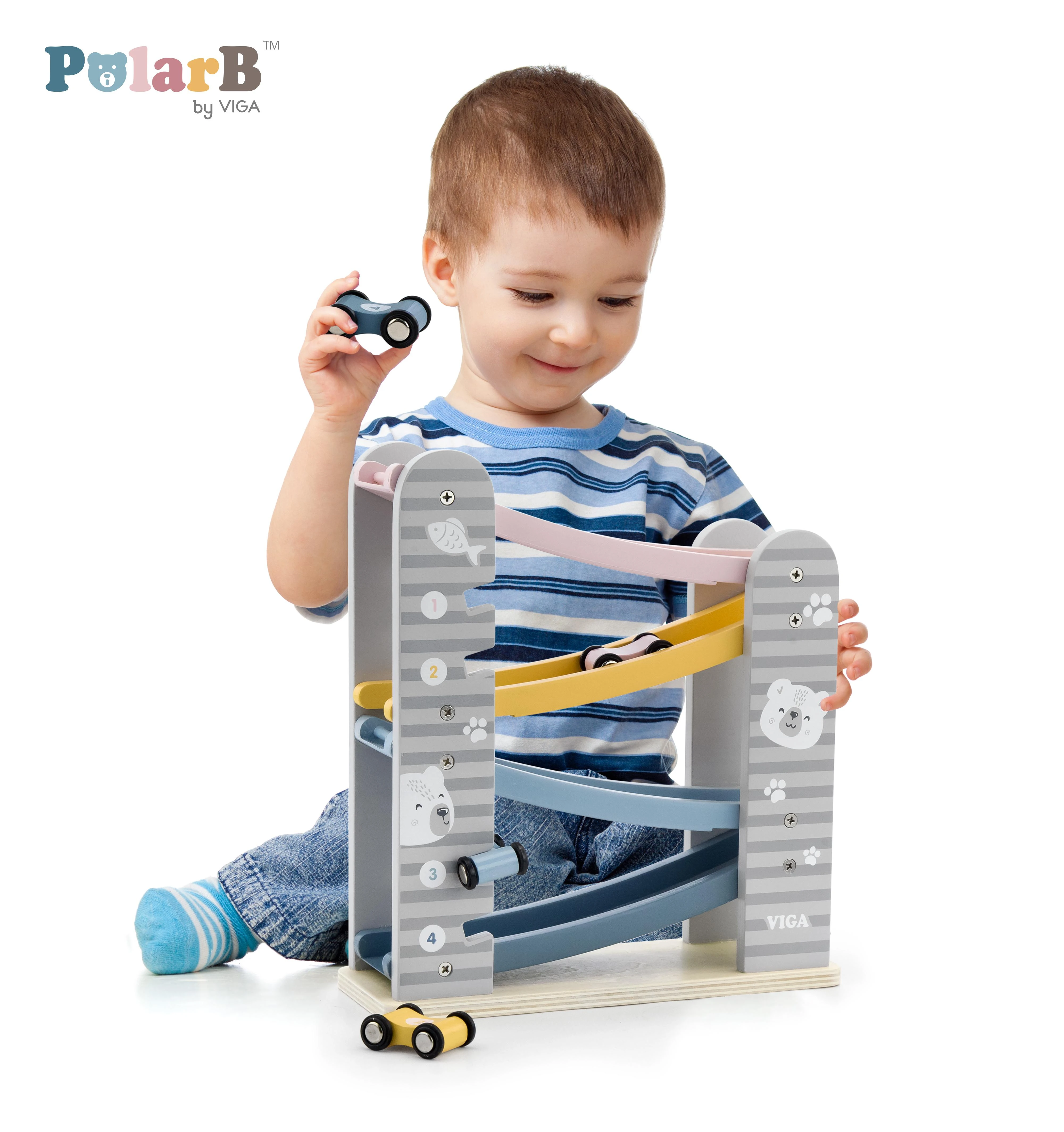 Viga Toys Medinė Automobilių Čiuožykla ''Viga'' ''PolarB''