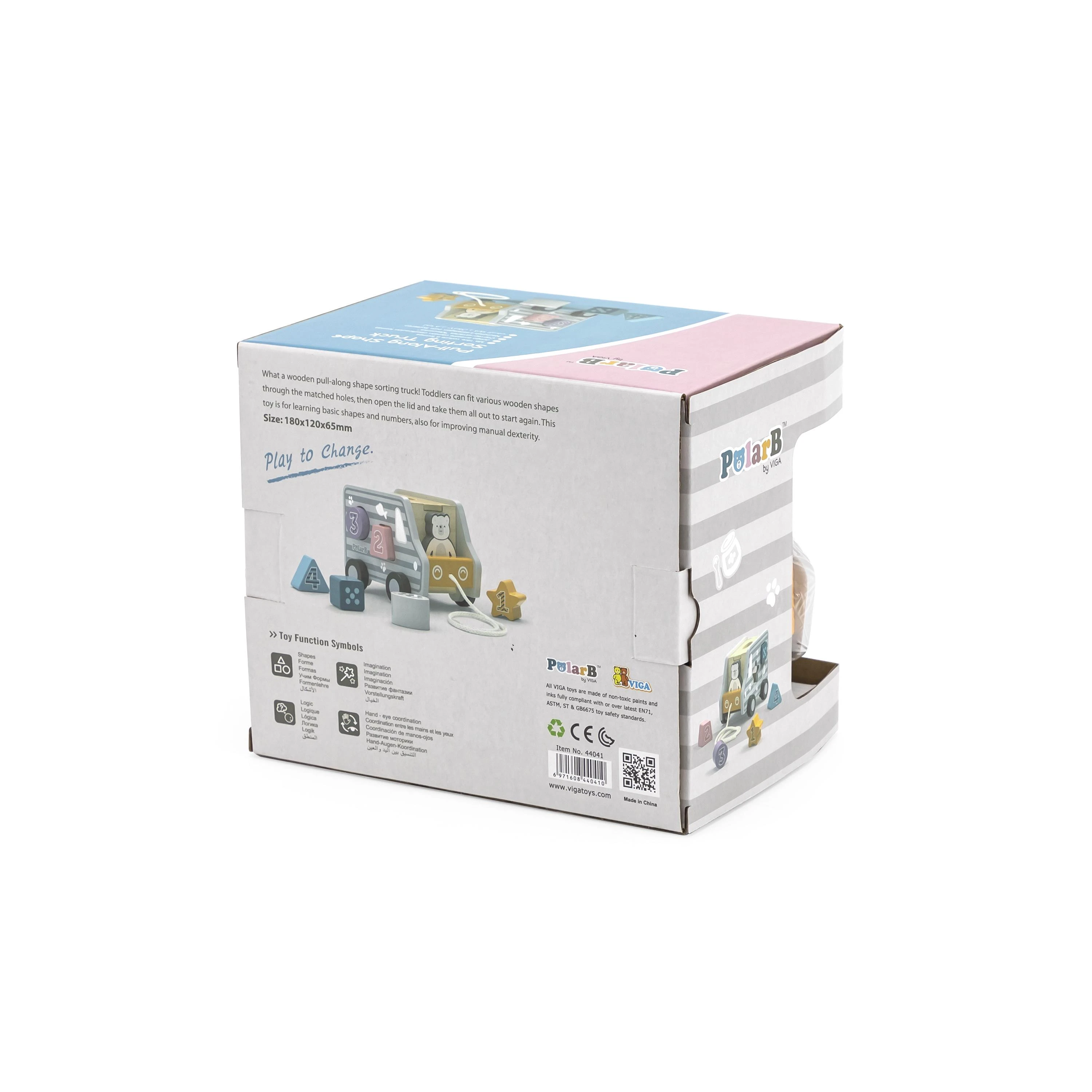 Viga Toys Medinis automobilis, kad patrauktų viga žaislus