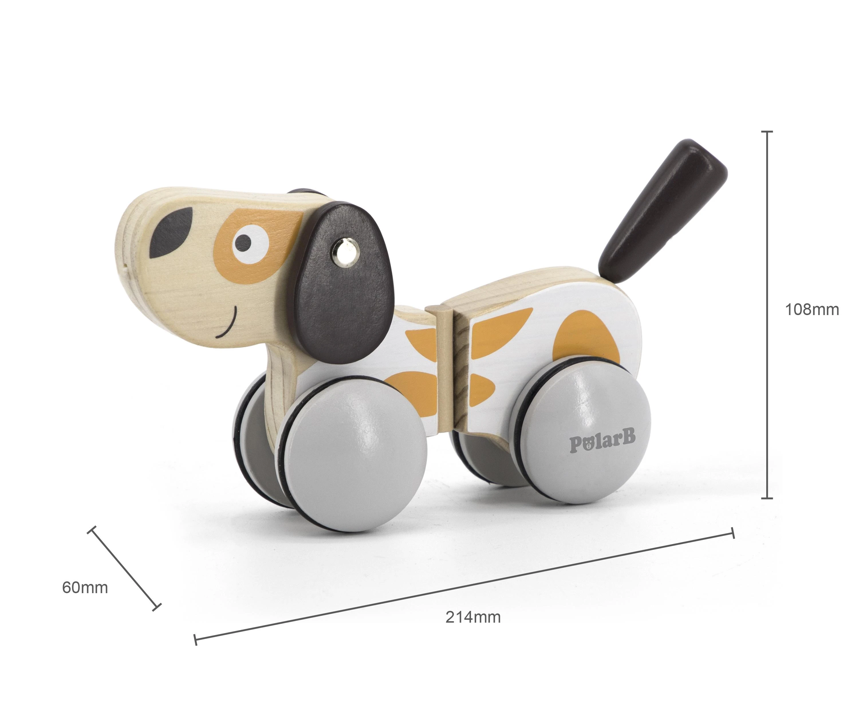 Viga Toys „Viga Polarb“ medinis šuo traukti
