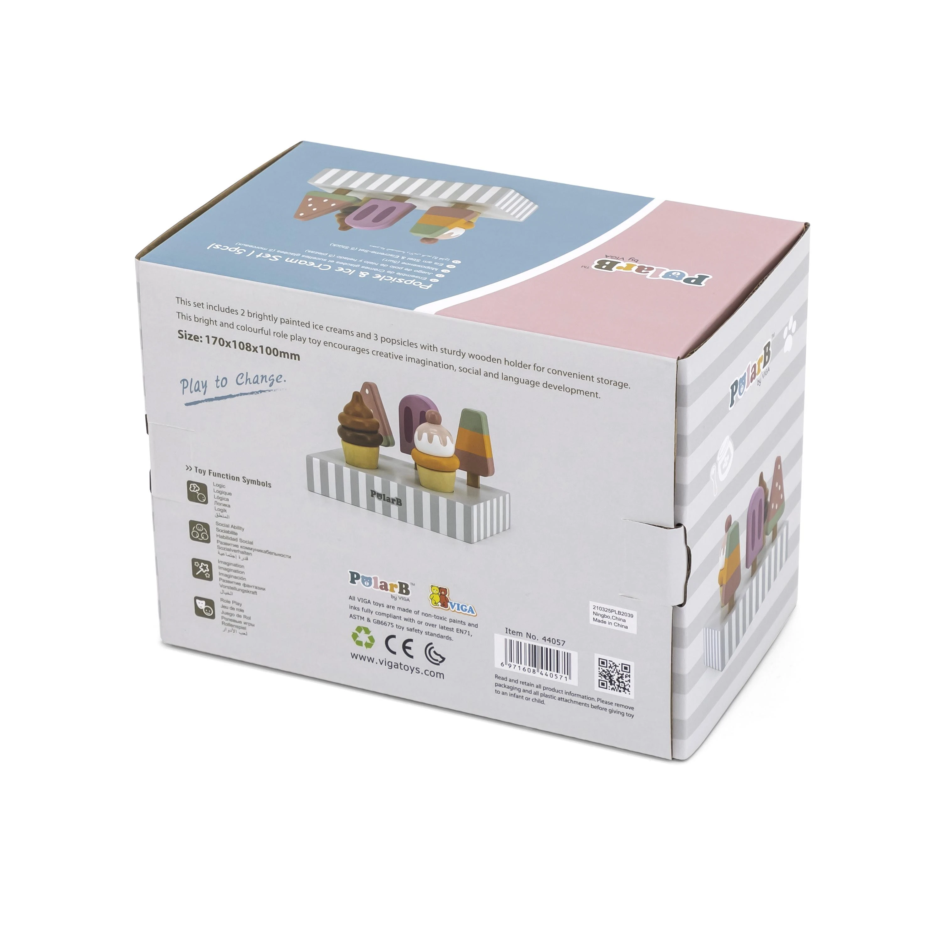 Viga Toys Medinių ledų rinkinys VIGA PolarB