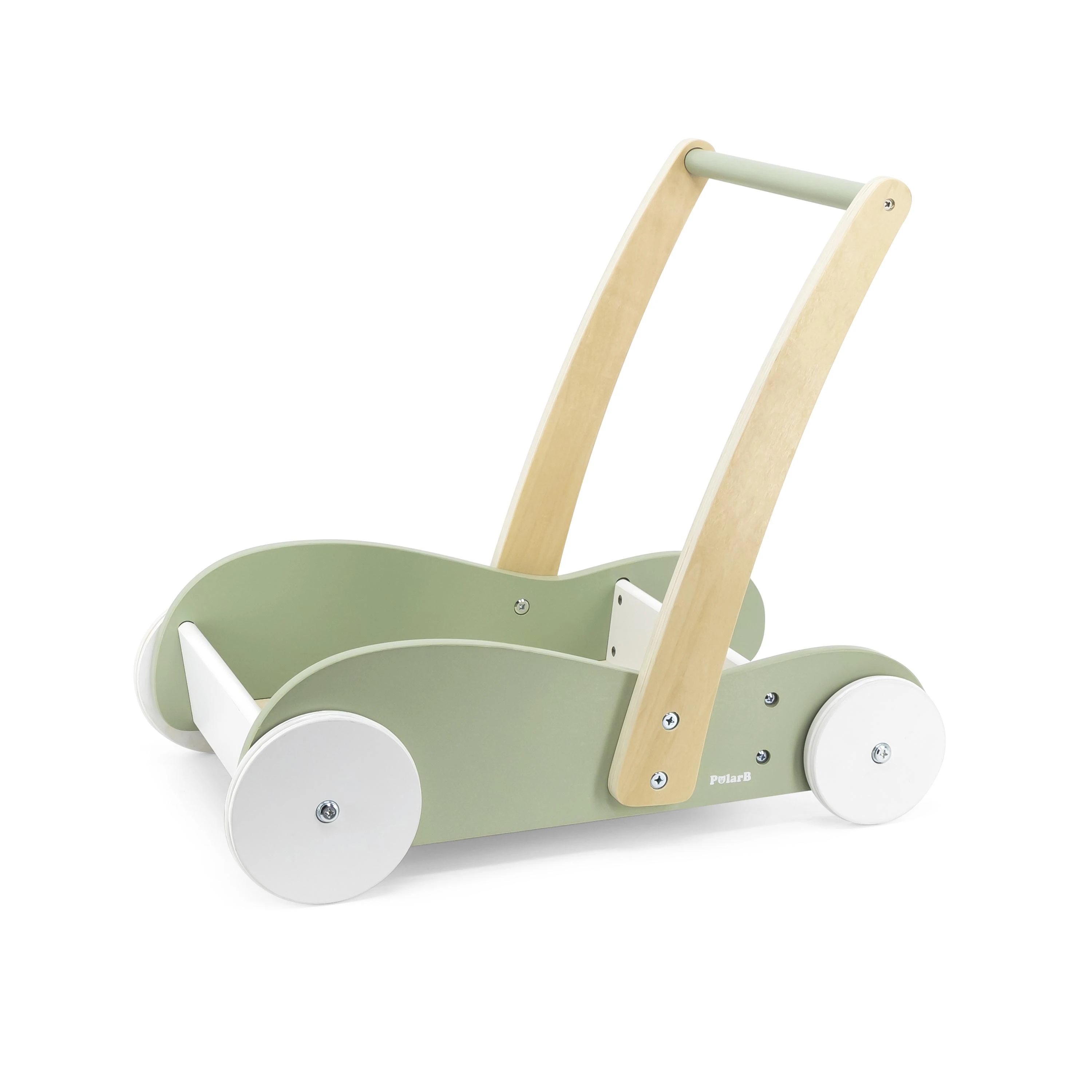 „Viga Polarb“ medinis vežimėlis 2in1 Pusher Walker