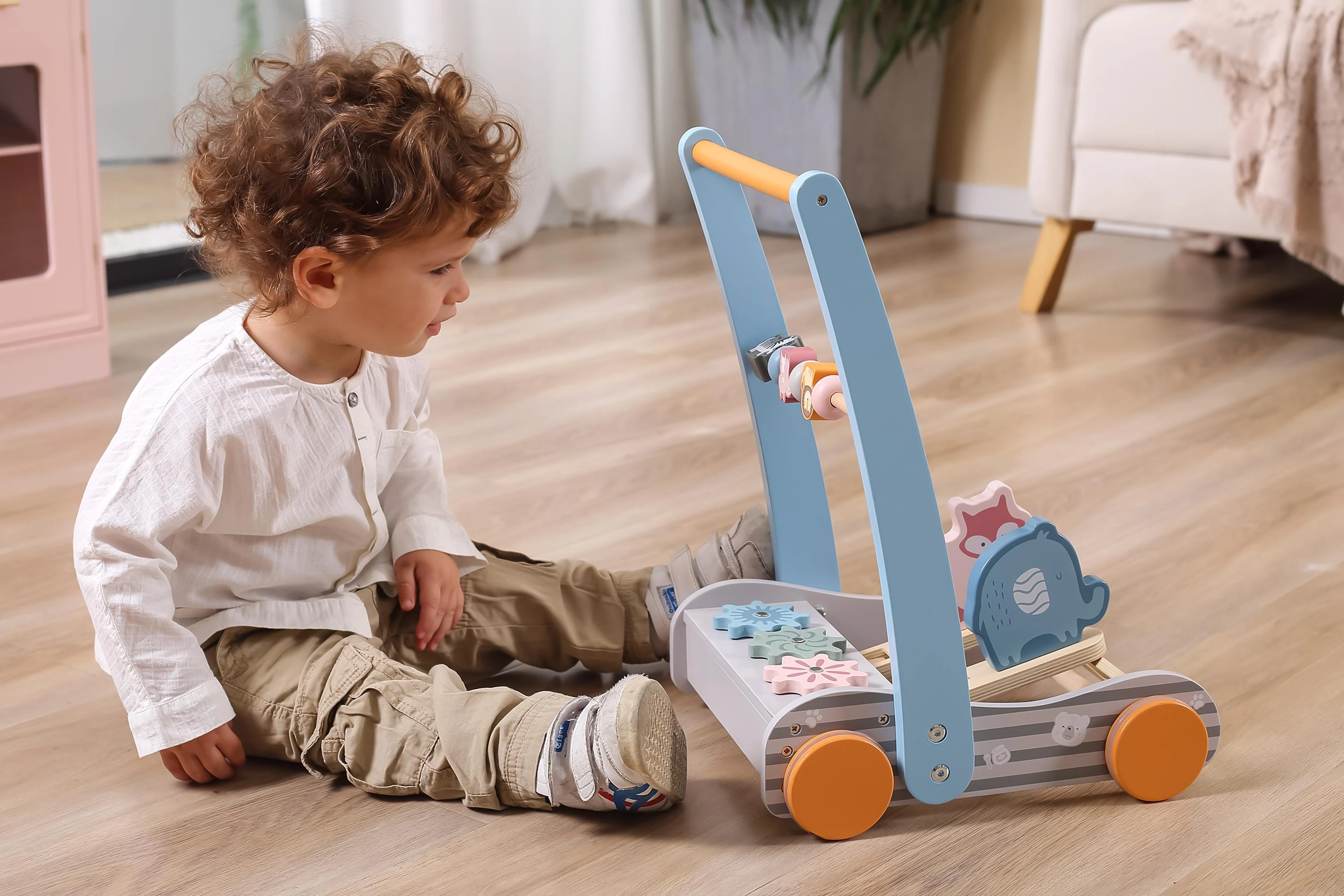 Viga Toys medinis stumdukas