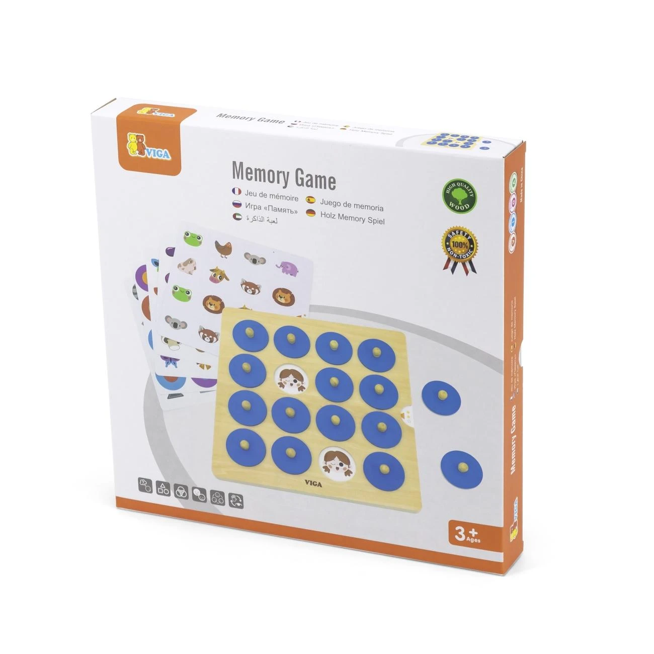 Dėlionė Viga Toys Viga Atminties Žaidimas Su 10 Kortelių