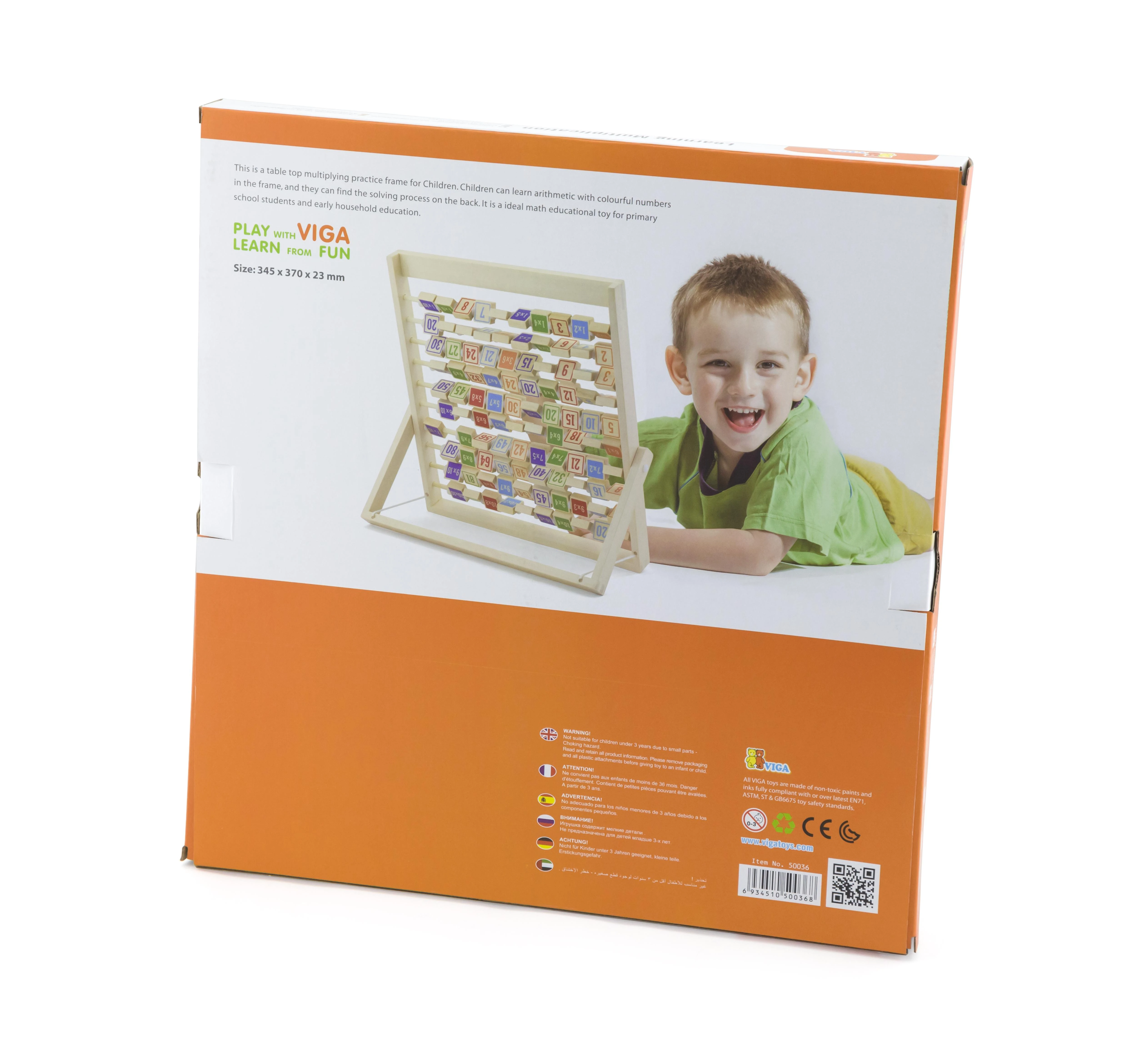 Viga Toys Medinė Daugybos Lentelė Iš Viga