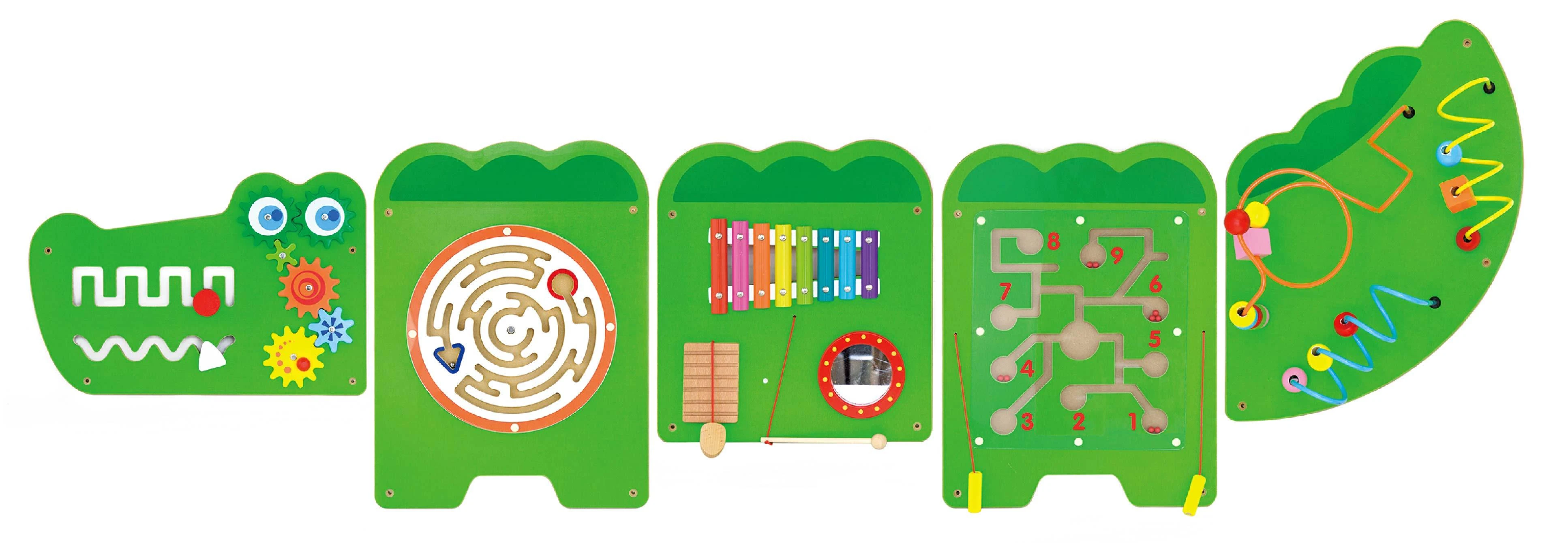 Viga Toys Edukacinis Sensorinis Krokodilas Viga Sensory