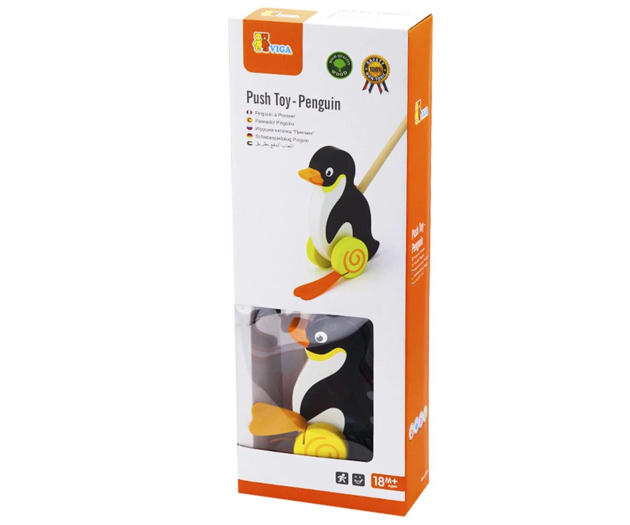 Viga Medinė Stumdukas Pingvinas - Animacinis