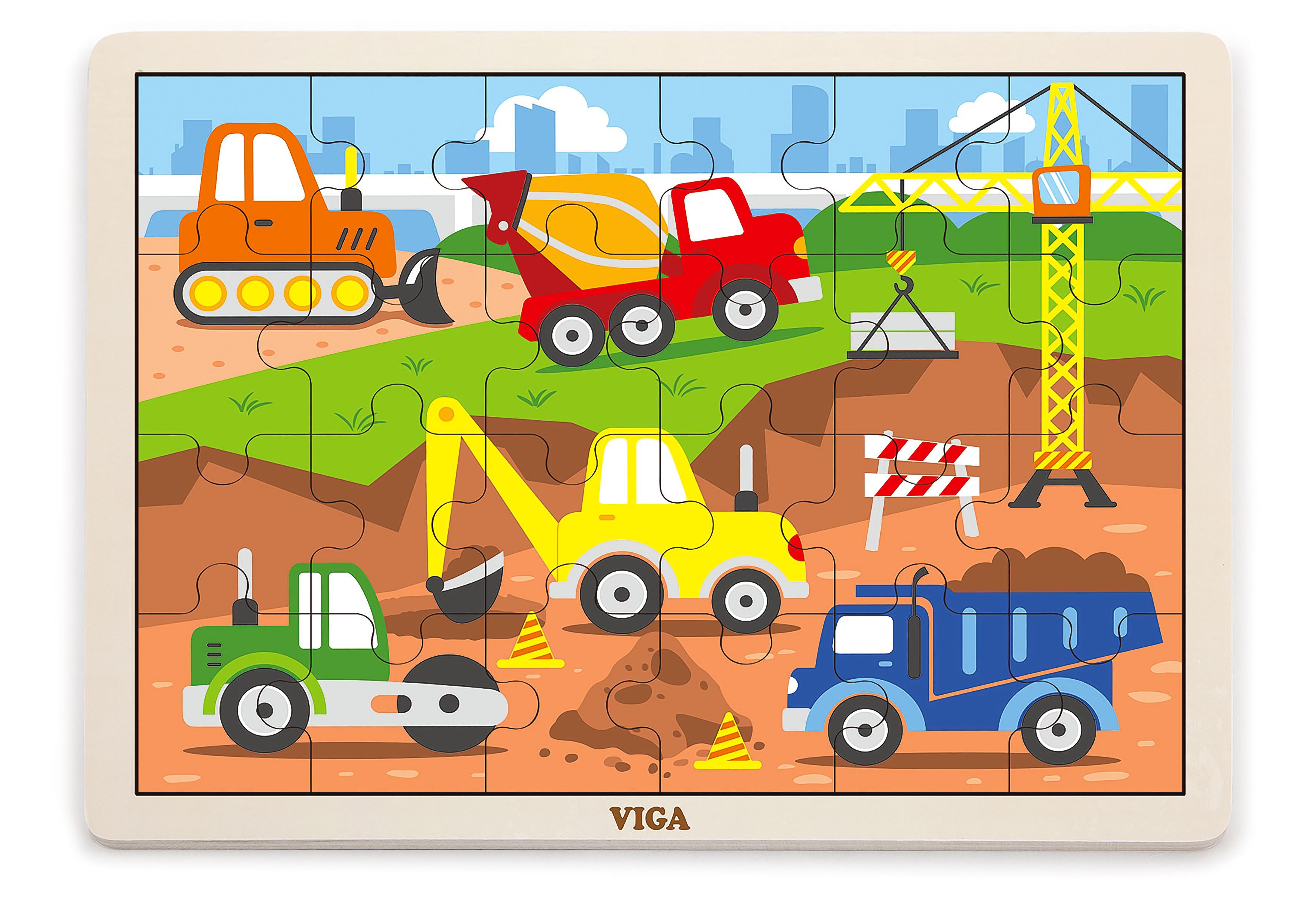 Viga Dėlionė 24 vnt. - Transporto priemonės