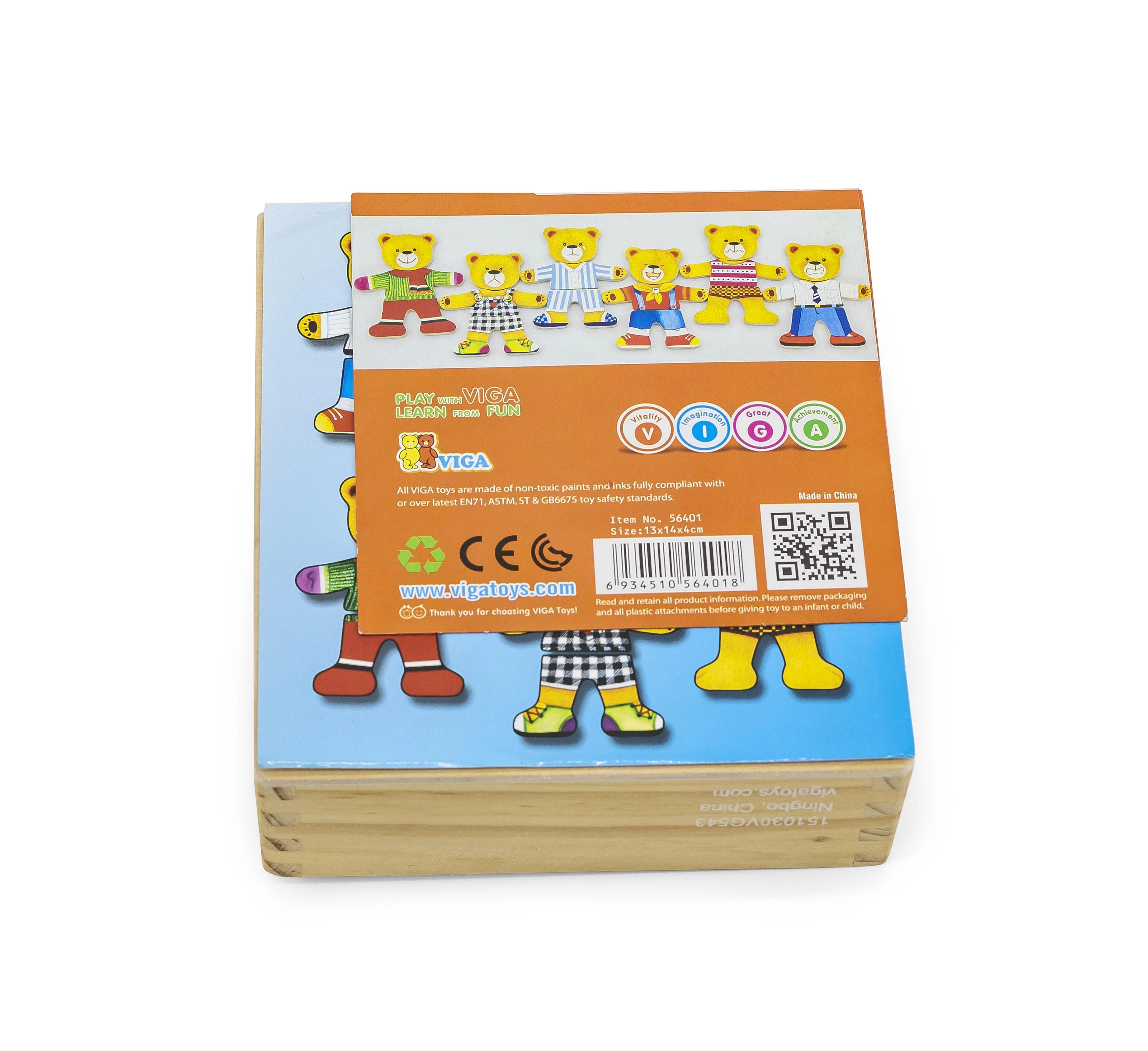 Dėlionė Viga Toys „Viga Wooden Puzzle“ edukacinis galvosūkis su meškiuku