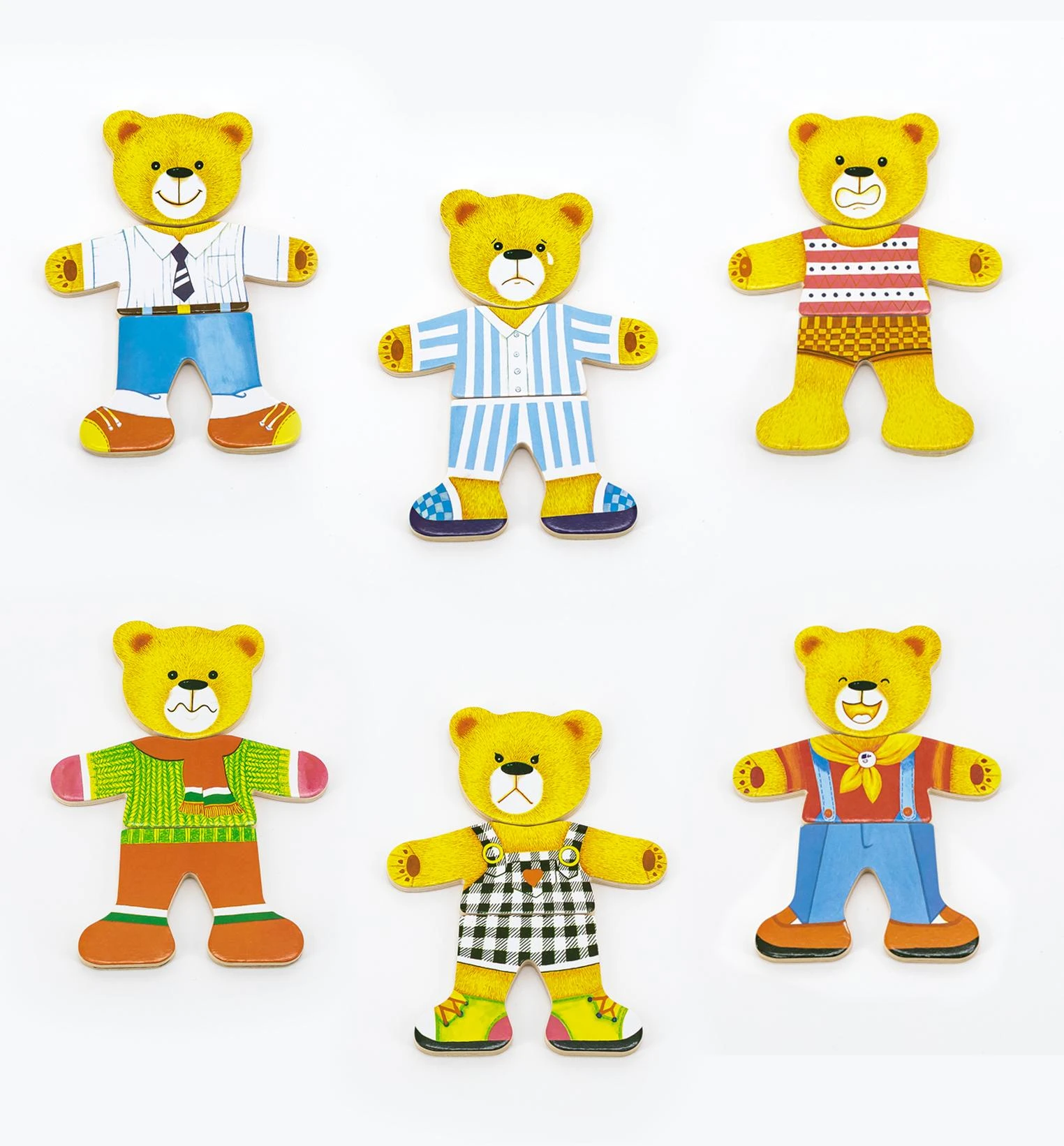 Dėlionė Viga Toys „Viga Wooden Puzzle“ edukacinis galvosūkis su meškiuku