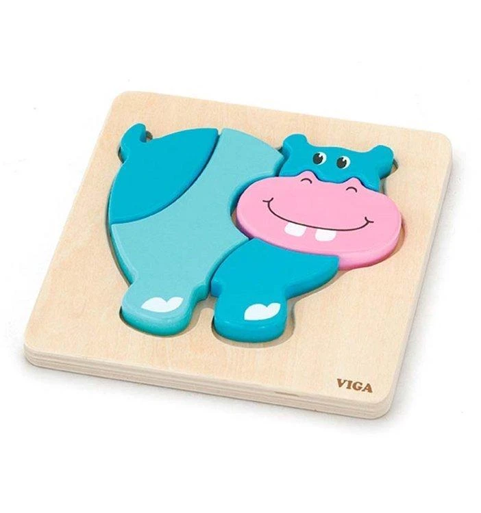 „Viga“ pirmasis medinis kūdikio hippo galvosūkis