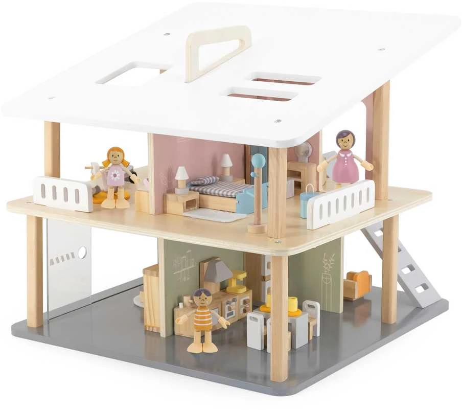 Viga Toys VIGA Lėlių namelis Baldai Miegamajam
