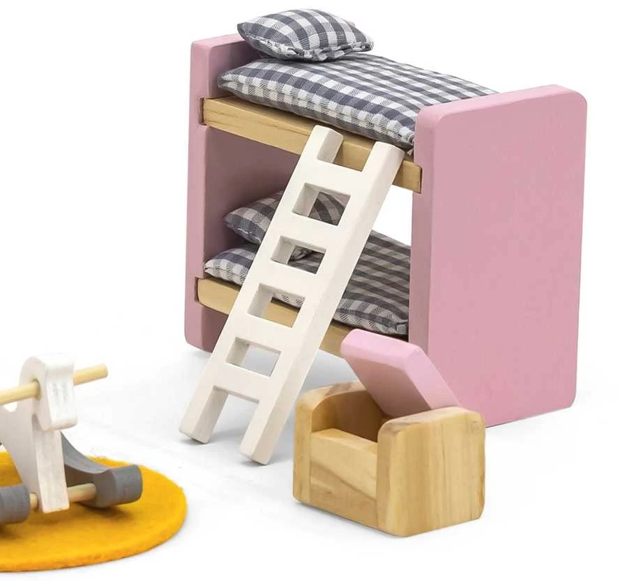 Viga Toys „Viga Polarb“ baldų rinkinys lėlių namams vaikams
