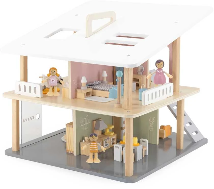 Viga Toys „Viga Polarb“ baldų rinkinys lėlių namams vaikams