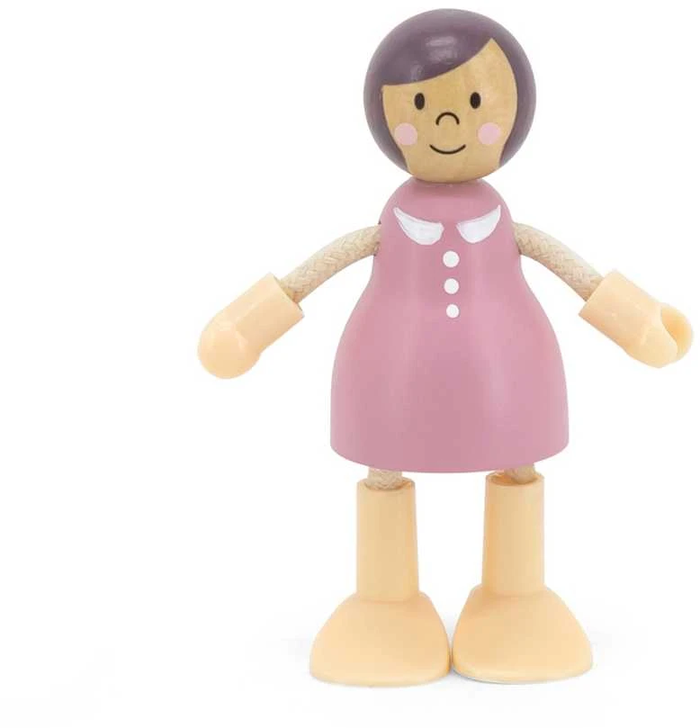 Viga Toys VIGA Medinės Lėlės Šeima 4 Figūros