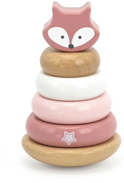Viga Toys Viga Mediniai Žaislai: Lisekas Piramidė ir Traukiamas Lisekas
