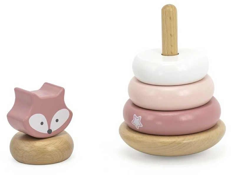 Viga Toys Viga Mediniai Žaislai: Lisekas Piramidė ir Traukiamas Lisekas