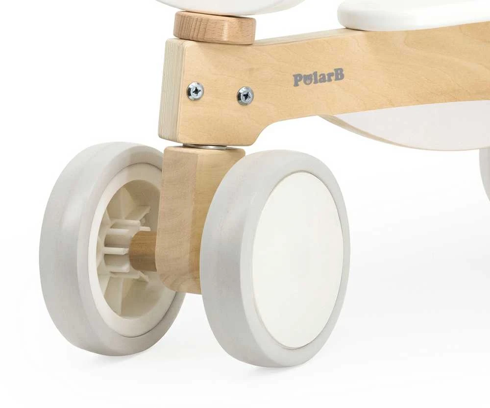 PolarB stumdukas: medinė konstrukcija ir ratukai