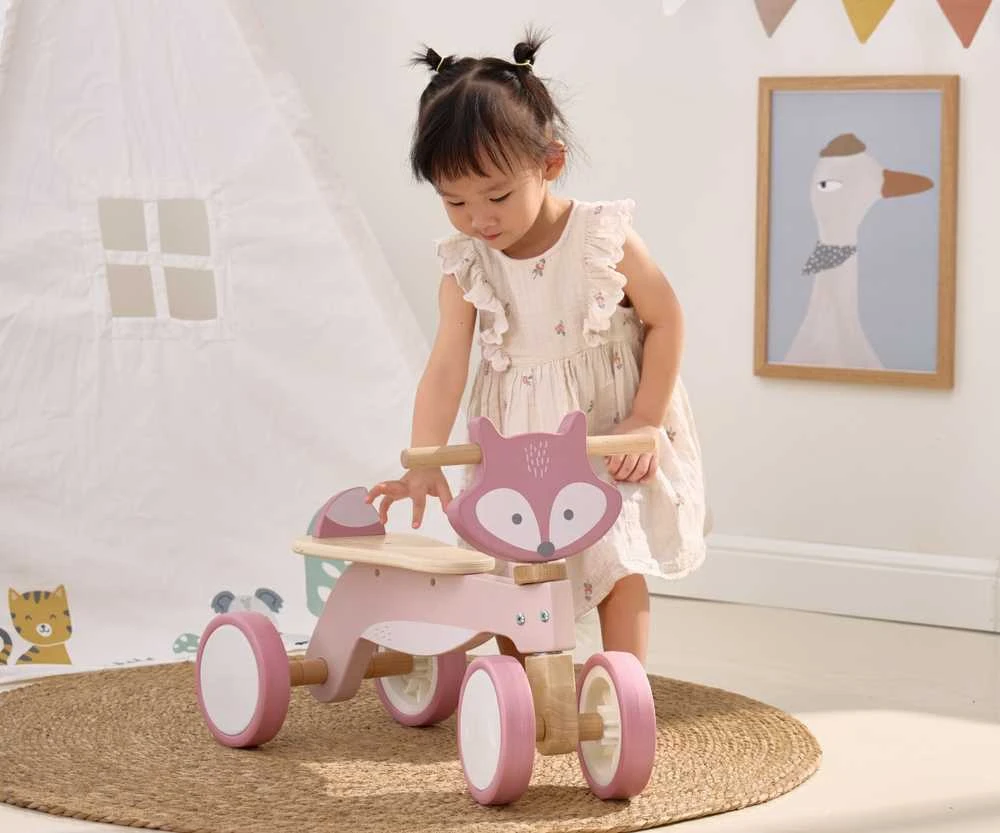 Medinis paspirtukas–važiuojantis lapiukas su minkštais ratais Viga PolarB