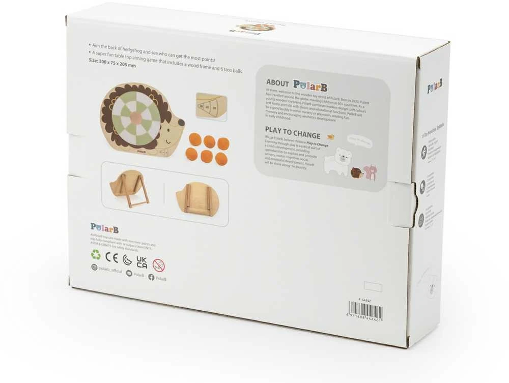 Viga Toys VIGA 44242 PolarB medinis arkadinis žaidimas ežiukas