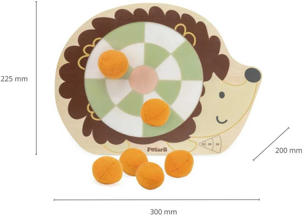 Viga Toys VIGA 44242 PolarB medinis arkadinis žaidimas ežiukas