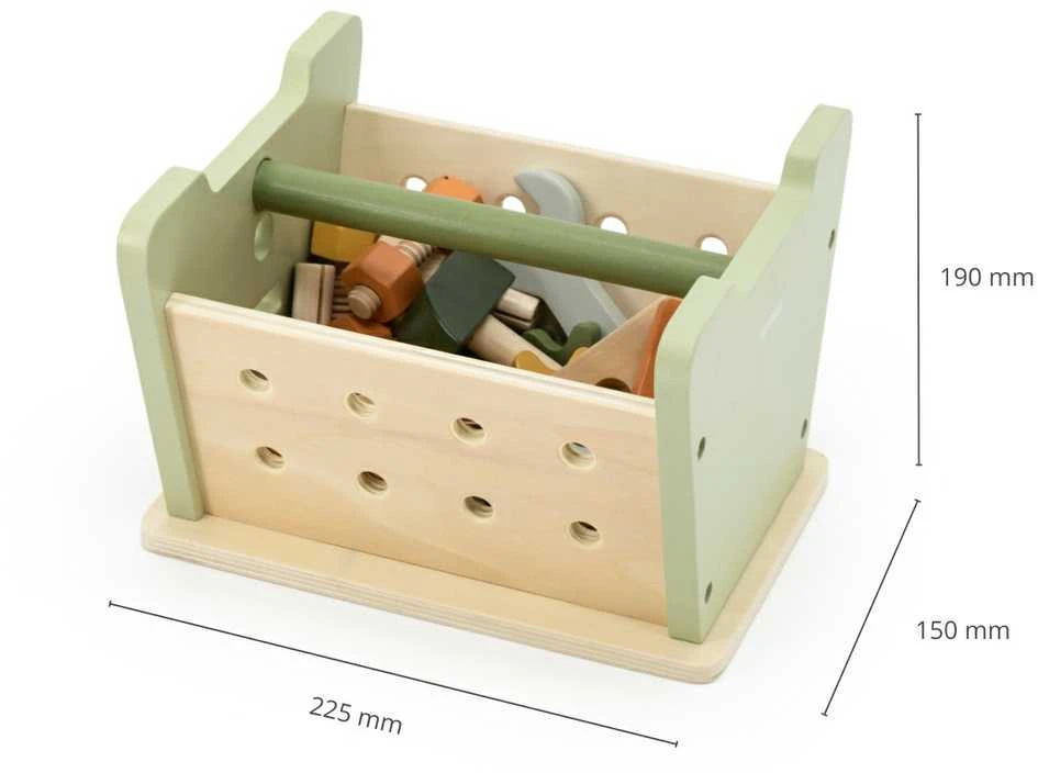 Viga Toys Medinis mini dirbtuvėlių rinkinys 2in1