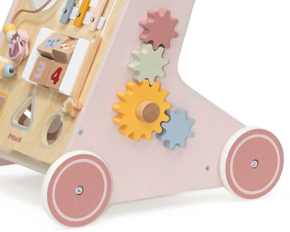 Viga Toys Medinis rožinis stumdukas PolarB