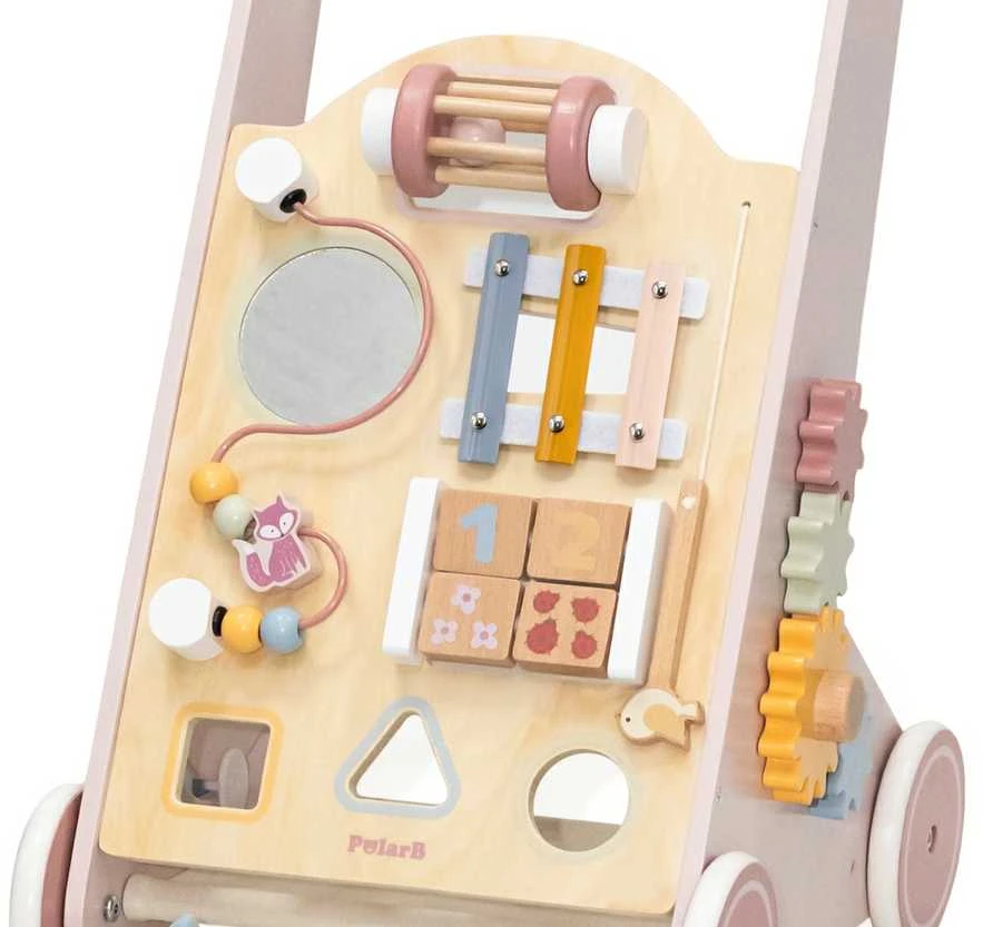 Viga Toys Medinis rožinis stumdukas PolarB