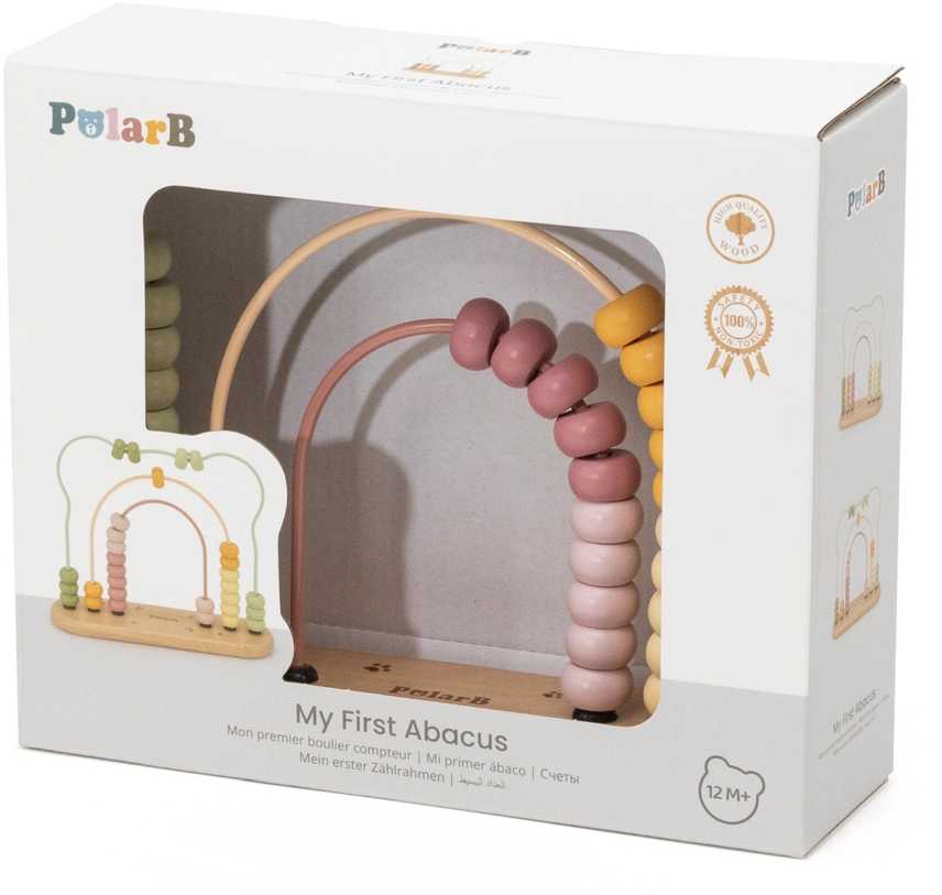 VIGA Medinė Žaislas – Mano Pirmas Liczydło Rausvo Lokio