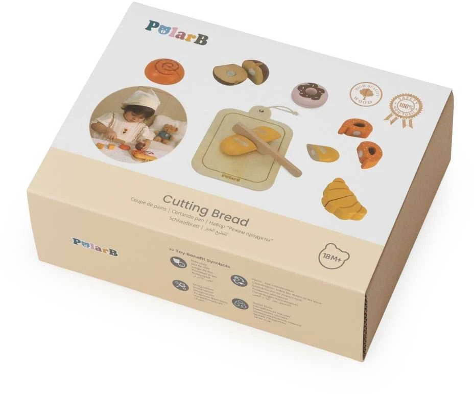 Viga Toys Medinis pusryčių rinkinys mažajam kepėjui VIGA 18 mėn