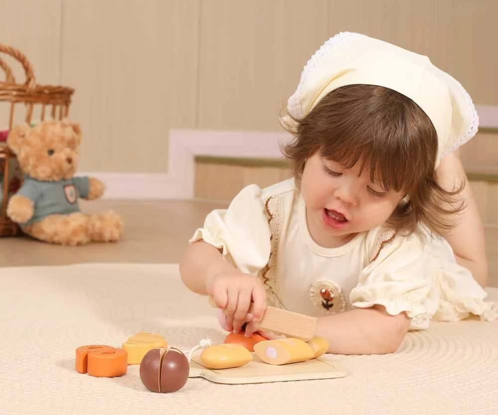 Viga Toys Medinis pusryčių rinkinys mažajam kepėjui VIGA 18 mėn