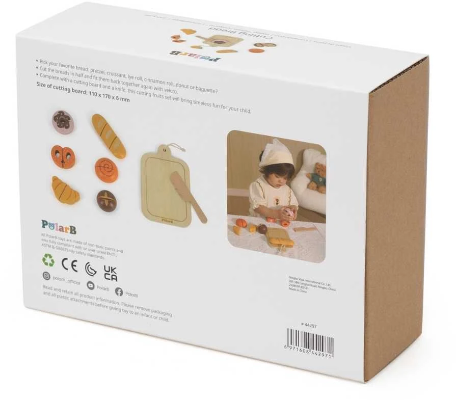 Viga Toys Medinis pusryčių rinkinys mažajam kepėjui VIGA 18 mėn