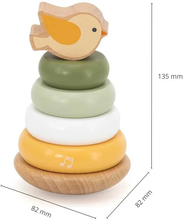 Dėlionė Viga Toys Medinė edukacinė piramidė VIGA PolarB