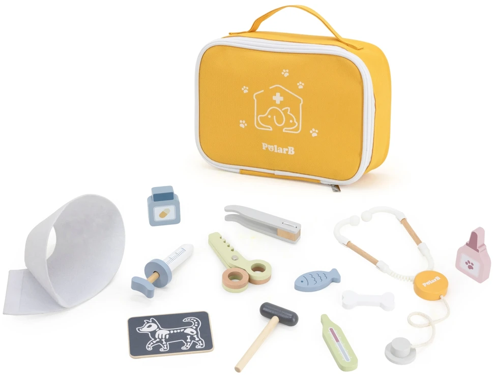 Lean Sport Medinis veterinaro rinkinys vaikams VIGA PolarB 12 dalių
