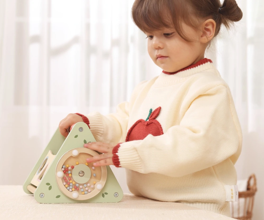 Bkids VIGA aktyvumo trikampis 5 in 1 medinis edukacinis žaislas