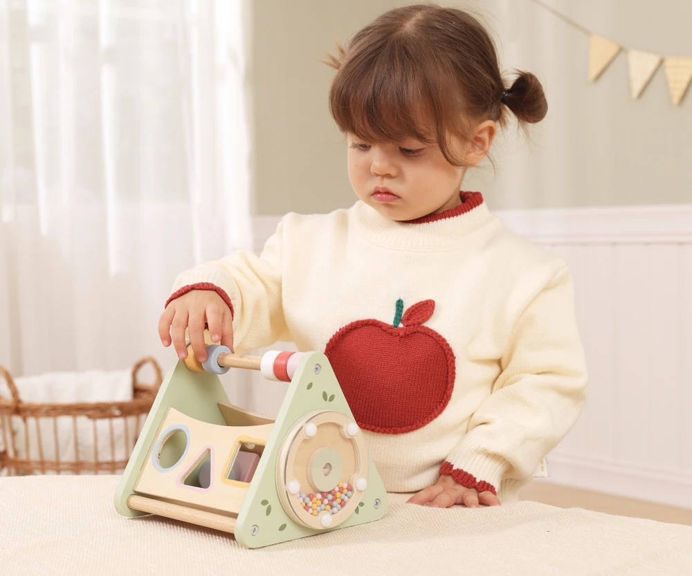 Bkids VIGA aktyvumo trikampis 5 in 1 medinis edukacinis žaislas