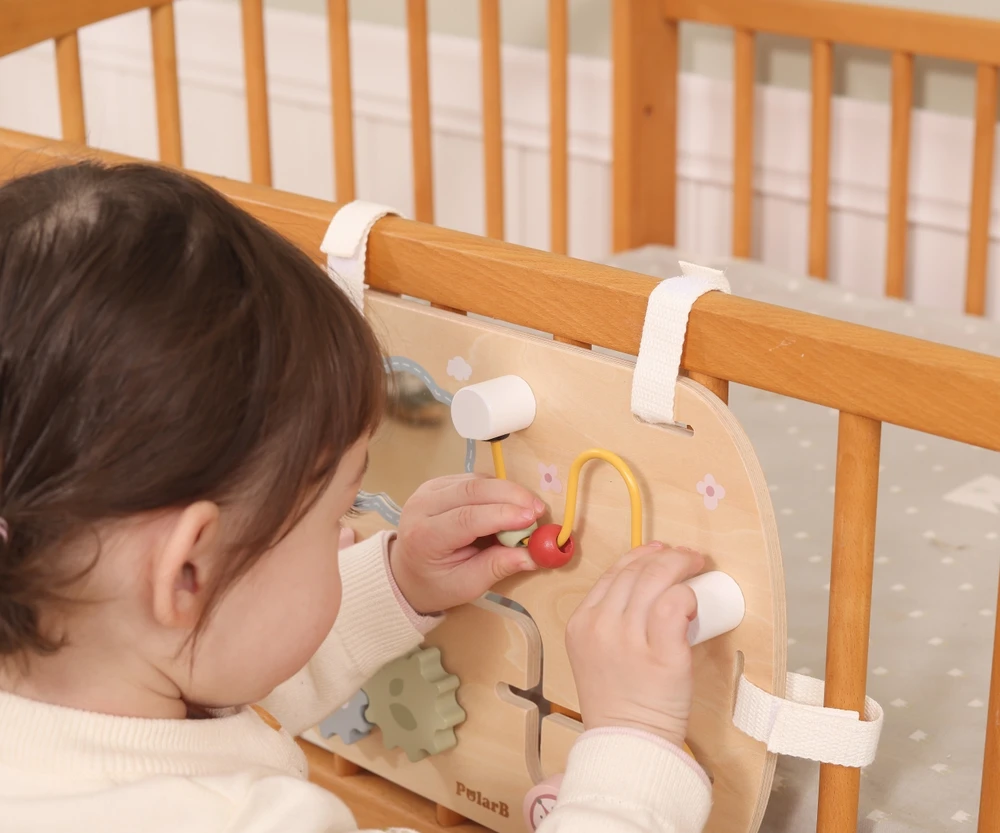 Classic World Medinė Montessori lavinamoji lentelė VIGA daugiafunkcis atradimų stendas mažyliams