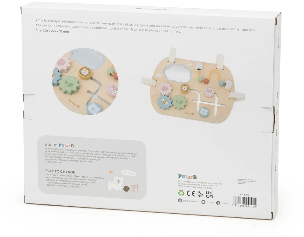 Classic World Medinė Montessori lavinamoji lentelė VIGA daugiafunkcis atradimų stendas mažyliams