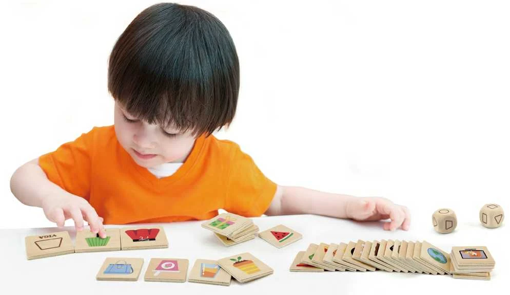 Viga Toys Medinis edukacinis žaidimas formų rūšiavimo dėlionė VIGA 37vnt