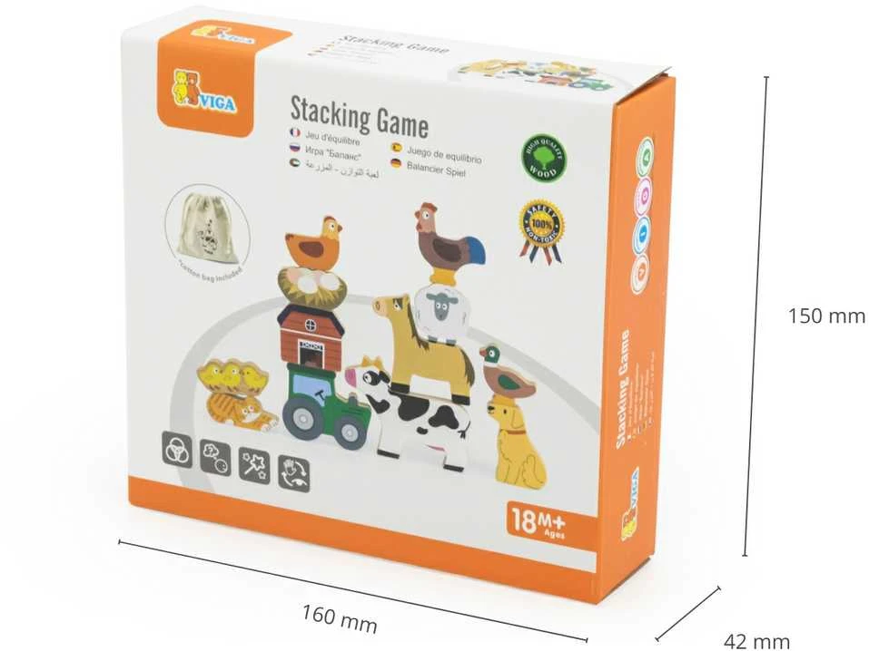 Viga Toys Viga Medinė Žaislai Stovintys Ūkiniai Gyvūnai