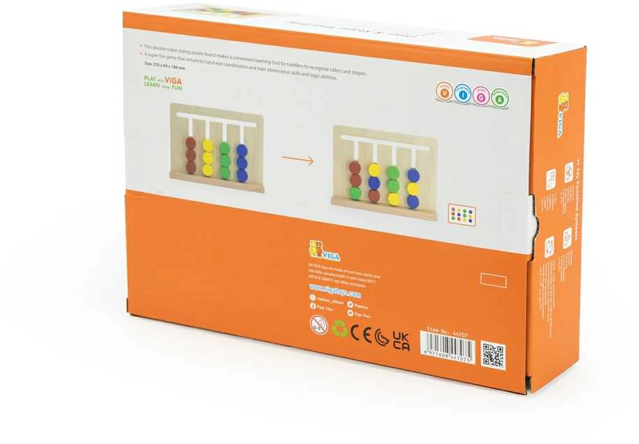 Viga Toys Viga Loginių Žaidimas Spalvų ir Formų Atitikimu