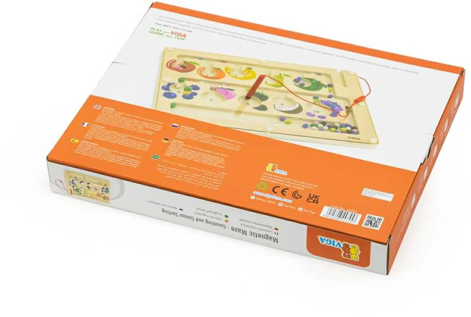 Viga 44745 Magnetic Maze - spalvų skaičiavimas ir rūšiavimas