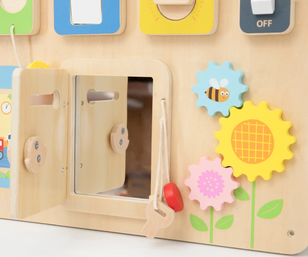 Medinė Montessori lavinamoji lentelė Atradimų ir mokymosi namelis VIGA
