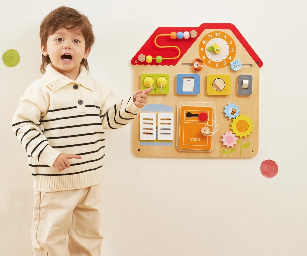 Medinė Montessori lavinamoji lentelė Atradimų ir mokymosi namelis VIGA