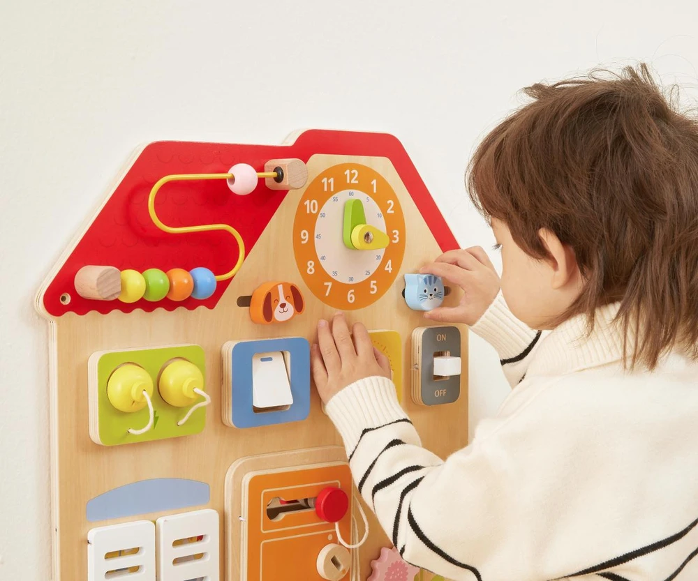 Medinė Montessori lavinamoji lentelė Atradimų ir mokymosi namelis VIGA