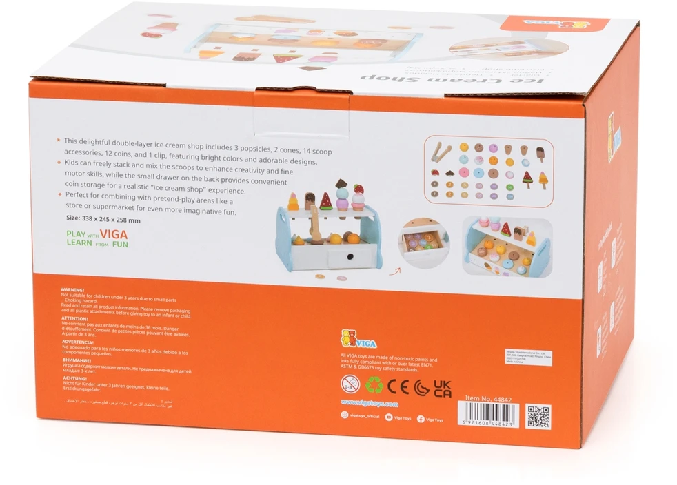 Polesie Viga 44842 Medinis mini ledainės saldumynų rinkinys
