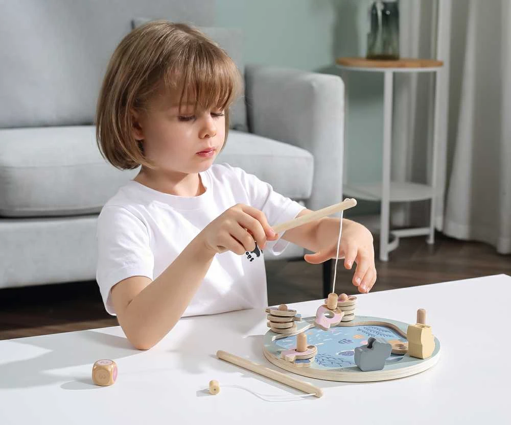 Viga Toys Viga Žaidimų Rinkinys – Medinė Žvejybos Žaidimas