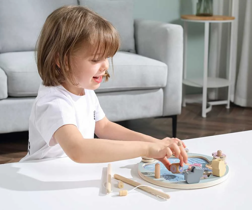 Viga Toys Viga Žaidimų Rinkinys – Medinė Žvejybos Žaidimas